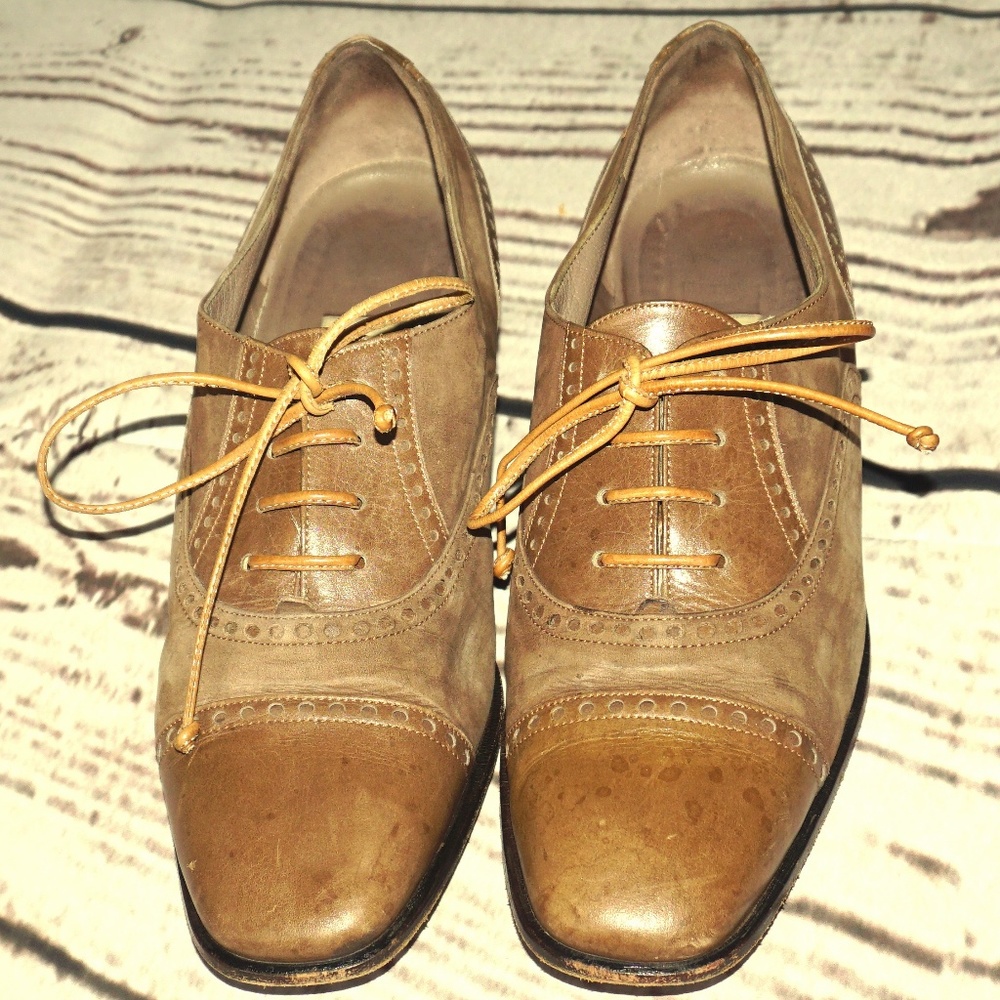 Lorenzo Banfi Oxford Shoes Brown Authentic Italian